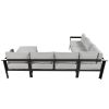 U-shaped multi-person outdoor sofa set, suitable for gardens, backyards, and balconies.