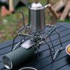 Outdoor mini small folding stainless steel stove top holder BBQ grill set pot holder grill pan holder grill net