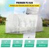 VEVOR Walk-in Tunnel Greenhouse, 15 x 7 x 7 ft Portable Plant Hot House w/ Galvanized Steel Hoops, 1 Top Beam, Diagonal Poles, Zippered Door & 8 Roll-