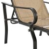 3 Pack Patio Lounge Chair, Outdoor Chaise Lounge with 5 Adjustable Backrest, Sturdy Steel Frame, Sunbathing Recliner, Beach Chair, Tanning Chair for O