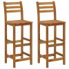 3 Piece Patio Bar Set Solid Wood Acacia