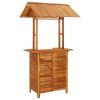 3 Piece Patio Bar Set Solid Wood Acacia