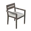 [Not allowed to sell to Wayfair] Acacia Wood Outdoor Dining Table And Chairs Suitable For Patio; Balcony Or Backyard